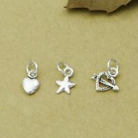 Sterling Silver Pendants, 925 Sterling Silver, DIY silver color Approx 2.5mm 