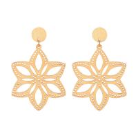 Wood Earring, Zinc Alloy, with Wood, Geometrical Pattern, fashion jewelry & for woman & hollow 