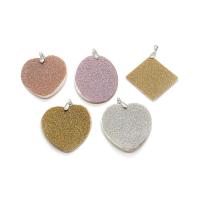 Natural Freshwater Shell Pendants & Unisex & frosted 