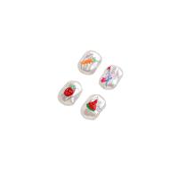 Resin Jewelry Beads, DIY & with flower pattern 