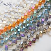 Perlas de cristal de moda, Bricolaje, más colores para la opción, 10x16mm, aproximado 46PCs/Sarta, Vendido por Sarta