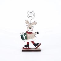 Holz Weihnachtsdekoration Ornamente, Weihnachtsschmuck & verschiedene Stile für Wahl, gemischte Farben, 170x85x30mm, verkauft von PC