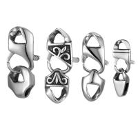Stainless Steel Lobster Claw Cord Clasp, 316L Stainless Steel, polished & DIY, original color 