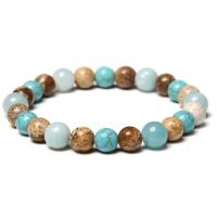 Gemstone Bracelets, with Elastic Thread, polished, fashion jewelry & Unisex Approx 18-19 cm, Approx  