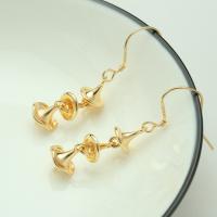 Brass Earring Drop Component, 14K gold plated, DIY, 23mm 