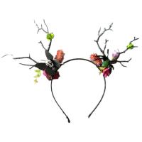 Kunststoff Haarband, handgemacht, Design für Halloween & verschiedene Stile für Wahl, gemischte Farben, 260mm, verkauft von PC