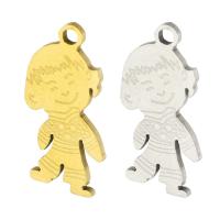Stainless Steel Pendants, 304 Stainless Steel, Boy, Galvanic plating, fashion jewelry Approx 1mm 