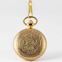 Collar De Reloj, aleación de zinc, movimiento chino, chapado en color dorado, sin impermeables & unisexo, 46x15mm, longitud:aproximado 16.92 Inch, Vendido por UD