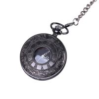 Watch Necklace, Zinc Alloy, with Plastic, Chinese movement, gun black plated, waterproofless & Unisex Approx 16.92 Inch 