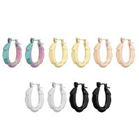 Stainless Steel Hoop Earring, 304 Stainless Steel, Vacuum Ion Plating, fashion jewelry & for woman 20*21*3.5mm 