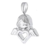 Stainless Steel Angel Pendant, 316 Stainless Steel, DIY, original color, 23*31.5*9mm Approx 6mm 