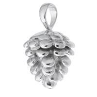 Stainless Steel Pendants, 316 Stainless Steel, Pinecone, DIY, original color, 17*29*17mm Approx 6mm 