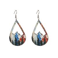 Acrylic Drop Earring, with Iron, fashion jewelry & for woman 80mm 