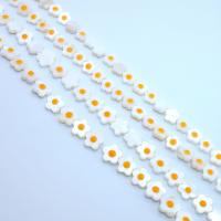 Natural Freshwater Shell Beads, Plum Blossom, Carved, fashion jewelry & DIY  & enamel, 8mmu300110mm cm 