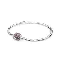 925 Sterling Silver European Bracelet, with Cubic Zirconia  & for woman 