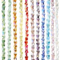 Perlas de cristal de moda, Mariposa, chapado, Bricolaje & diverso tamaño para la opción, más colores para la opción, longitud:aproximado 29 Inch, Vendido por Sarta