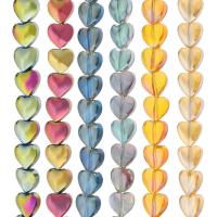 Perles de cristal coeur, Placage, DIY, plus de couleurs à choisir Environ 24 pouce, Vendu par brin