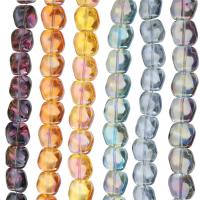 Perlas de cristal de moda, Irregular, chapado, Bricolaje & diverso tamaño para la opción, más colores para la opción, longitud:aproximado 25 Inch, Vendido por Sarta
