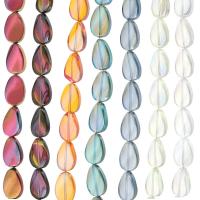 Teardrop Crystal Beads, plated, DIY Approx 29 Inch 