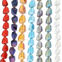 Perlas de cristal de moda, chapado, Bricolaje, más colores para la opción, 12x15.5x9mm, longitud:aproximado 23 Inch, Vendido por Sarta