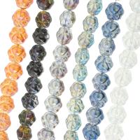 Perlas de cristal de moda, Garra, chapado, Bricolaje, más colores para la opción, 13.5x15x8mm, longitud:aproximado 24 Inch, Vendido por Sarta