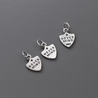 Sterling Silver Message Pendant, 925 Sterling Silver, plated 