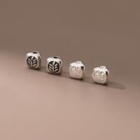 Sterling Silver Spacer Beads, 925 Sterling Silver, plated 4.5mm 