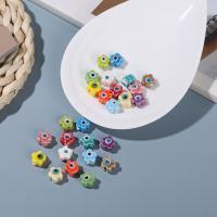 Blume Porzellan Perlen, handgemacht, DIY & böser Blick- Muster, keine, 11x7mm, verkauft von PC