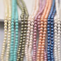 Glass Beads, Round, plated, DIY 4mm cm 