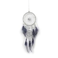 Fashion Dream Catcher, Feather, with Cotton Thread & Iron, hanging 450mm 
