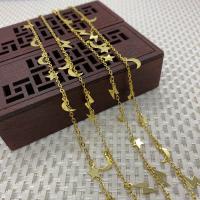 Brass Beading Chains, gold color plated, DIY, Approx 