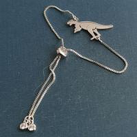 Titanium Steel Bracelet & Bangle, Dinosaur, Vacuum Ion Plating, Unisex Approx 18 cm 