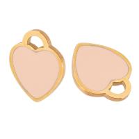 pendentifs de cœur en inox , Acier inoxydable 304, coeur, poli, bijoux de mode & unisexe Environ 2.5mm, Vendu par PC