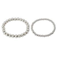 Stainless Steel Chain Bracelets, 304 Stainless Steel, fashion jewelry & Unisex & machine polishing original color Approx 7 Inch 