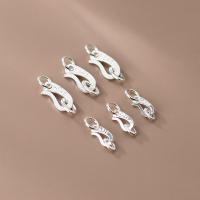 Sterling Silver S Hook Clasp, 925 Sterling Silver, plated 