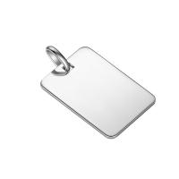 Sterling Silver Pendants, 925 Sterling Silver, Square, silver color plated silver color 