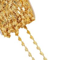 Brass Bar Chain, 18K gold plated, DIY 