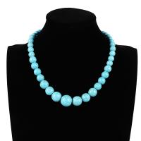 Synthetic Turquoise Necklace, Round, fashion jewelry & adjustable & for woman mm 
