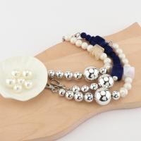 Bag Straps, Iron, with Plush & Plastic Pearl, for woman 