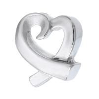 Stainless Steel Heart Pendants, 316 Stainless Steel, DIY & hollow, original color Approx 2mm 