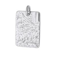 Stainless Steel Pendants, 316 Stainless Steel, Rectangle, DIY, original color Approx 3mm 