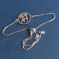 Titanium Steel Bracelet & Bangle, Flat Round, Vacuum Ion Plating, Unisex & hollow Approx 18 cm 