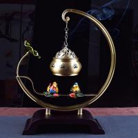 Brass Hanging Incense Burner, plated, for home and office & durable 
