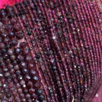 Natural Garnet Beads, Round, polished, DIY & faceted Approx 14.17 Inch 