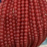 Natural Red Agate Beads, Round, polished, DIY, 6mm Approx 14.17 Inch 