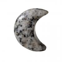 Décoration de pierre perles, pierre gemme, lune, poli, différents matériaux pour le choix Vendu par PC