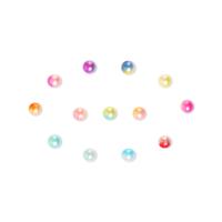 АБС-пластик перлы, шарики, ABS пластик жемчужина, DIY, Много цветов для выбора, 6mm, 100Пары/сумка, продается сумка