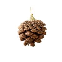 Wood Christmas Tree Decoration, Pinecone, Christmas jewelry 
