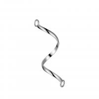 Sterling Silver Connector Bar, 925 Sterling Silver, plated 