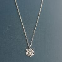 Titanium Steel Jewelry Necklace, Tiger, Vacuum Ion Plating, Unisex & hollow Approx 50 cm 